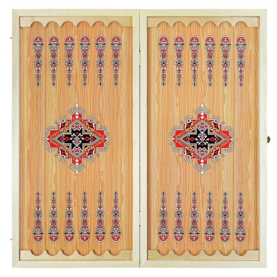 картинка Нарды + Шашки Сирия Львы средние (Россия, дерево, 50 см), Partida от магазина Gamesdealer.ru