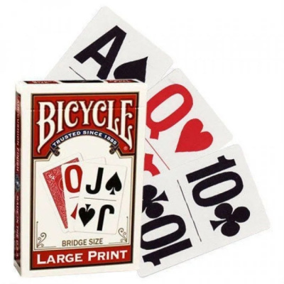 картинка Карты "Bicycle Large Print red" от магазина Gamesdealer.ru