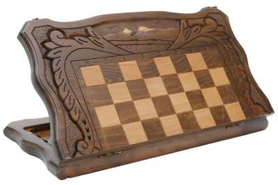 картинка Шахматы + Нарды резные c Араратом 50, Haleyan от магазина Gamesdealer.ru