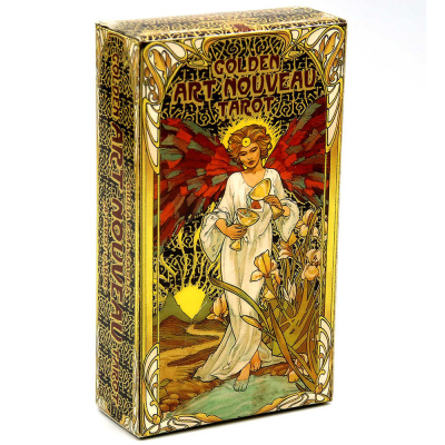 Карты Таро "Golden Art Nouveau Tarot" Lo Scarabeo / Золотое Таро Уэйт Арт-Нуво