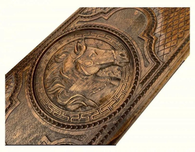 картинка Нарды резные "Лошадь", Mkhitaryan от магазина Gamesdealer.ru