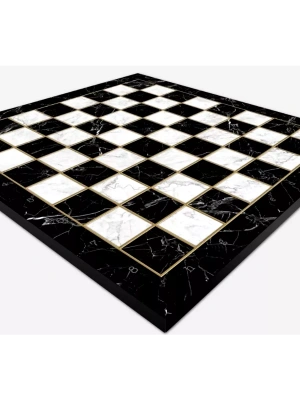 картинка Шахматная доска Черный Мрамор XL, Турция, Yenigun от магазина Gamesdealer.ru