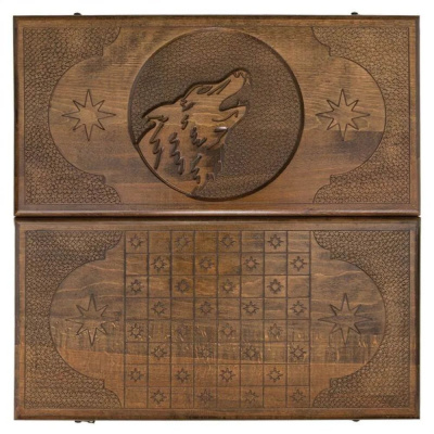 картинка Нарды резные "Волк", Ustyan от магазина Gamesdealer.ru