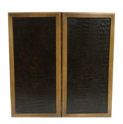 картинка Нарды кожаные "Аллигатор" большие (Россия, дерево, 60х25х5 см) от магазина Gamesdealer.ru