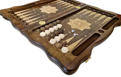 картинка Нарды резные "Тёмный Узор 1" 60, Mirzoyan от магазина Gamesdealer.ru