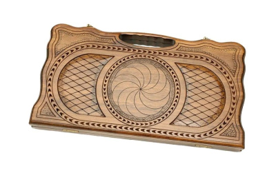 картинка Нарды резные "Бесконечность" с ручкой 50, Haleyan от магазина Gamesdealer.ru