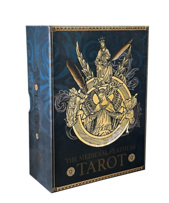 Карты Таро "The Medieval Feathers Tarot" Blue Angel / Средневековое таро "Перья"