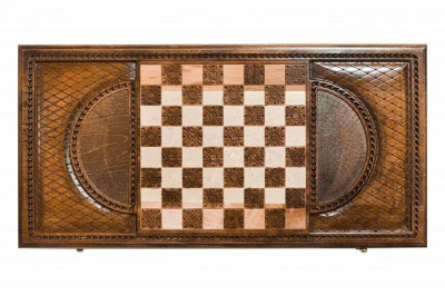 картинка Нарды резные "Герб Грузии", Mkhitaryan от магазина Gamesdealer.ru