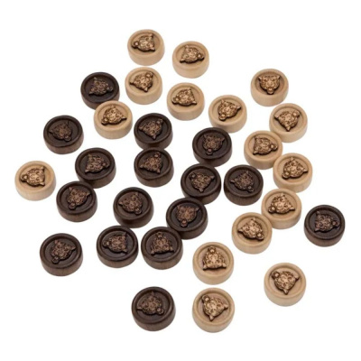 картинка Фишки резные "Тигр", Mirzoyan от магазина Gamesdealer.ru