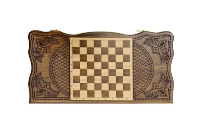 картинка Нарды резные "Тёмный Узор 3" 60, Mirzoyan от магазина Gamesdealer.ru