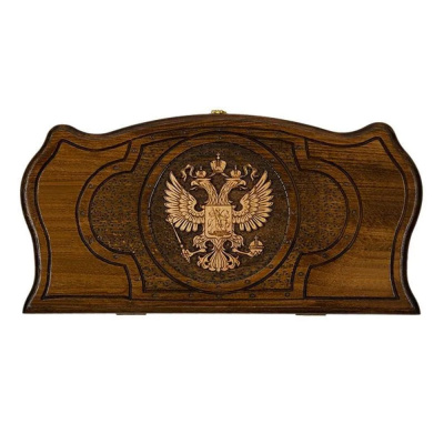 картинка Нарды резные "Герб РФ 3" 40, Mirzoyan от магазина Gamesdealer.ru