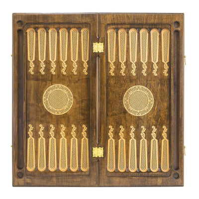 картинка Нарды резные "Гексагон 2" 60, Mkhitaryan от магазина Gamesdealer.ru