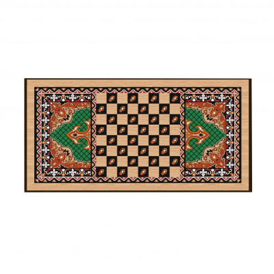 картинка Нарды + Шашки Сирия Зеленые малые (Россия, дерево, 40 см), Partida от магазина Gamesdealer.ru