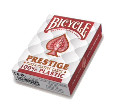 картинка Карты "Bicycle Prestige Rider 100% Plastic Jumbo red/blue" от магазина Gamesdealer.ru