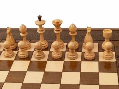 картинка Шахматы + нарды резные 139 с ручкой 30, Haleyan от магазина Gamesdealer.ru
