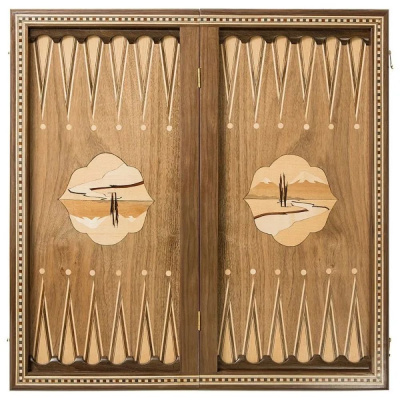 картинка Нарды "Цветок", инкрустация, Zeynalyan от магазина Gamesdealer.ru