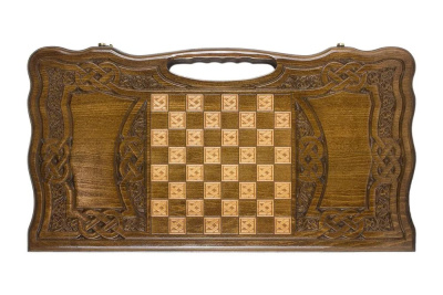 картинка Нарды резные "Армянский узор 9" с ручкой 60, Haleyan от магазина Gamesdealer.ru