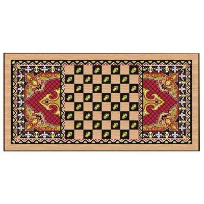 картинка Нарды + Шашки Сирия Красные большие (Россия, дерево, 60 см), Partida от магазина Gamesdealer.ru