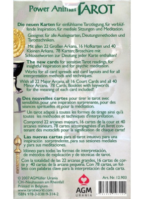 картинка Карты Таро "Power Animal Tarot" AGM / Колода "Сила Животных" от магазина Gamesdealer.ru