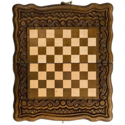 картинка Шахматы + нарды резные "Бриз" 30, Haleyan от магазина Gamesdealer.ru