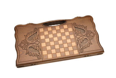 картинка Нарды резные "Корабль" с ручкой 60, Haleyan от магазина Gamesdealer.ru