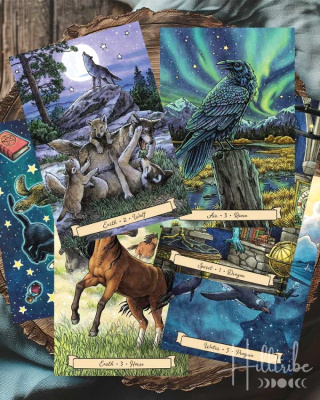 картинка Карты Таро "Everyday Witch's Familiars Oracle" Llewellyn / Фамильяры Повседневной Ведьмы - Оракул от магазина Gamesdealer.ru