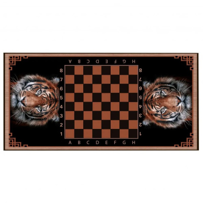 картинка Нарды + Шашки Сирия Тигр средние (Россия, дерево, 50 см), Partida от магазина Gamesdealer.ru