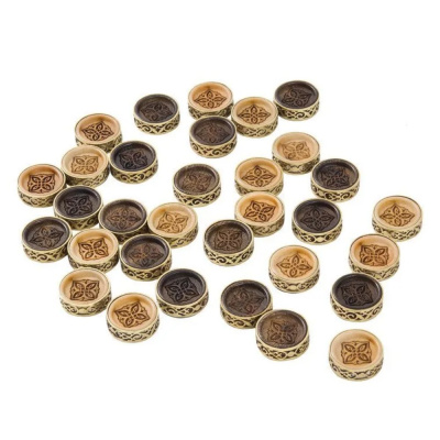 картинка Набор резных фишек для нард с бронзой 205, Haleyan от магазина Gamesdealer.ru