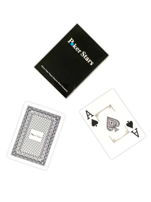 картинка Карты для покера "Poker Stars" 100% пластик, синие от магазина Gamesdealer.ru
