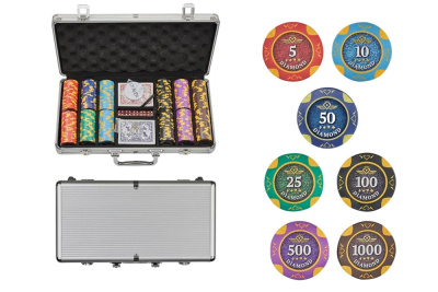 картинка Набор для покера Diamond на 300 фишек от магазина Gamesdealer.ru