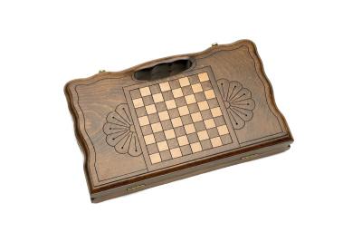 картинка Нарды резные "Орел" с ручкой 30, Haleyan от магазина Gamesdealer.ru