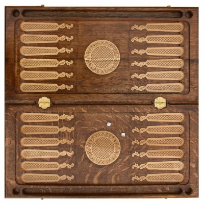 картинка Нарды резные "Орнамент 1", Mkhitaryan от магазина Gamesdealer.ru