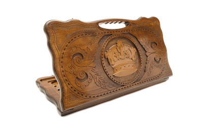 Нарды резные "Корона" с ручкой, Haleyan