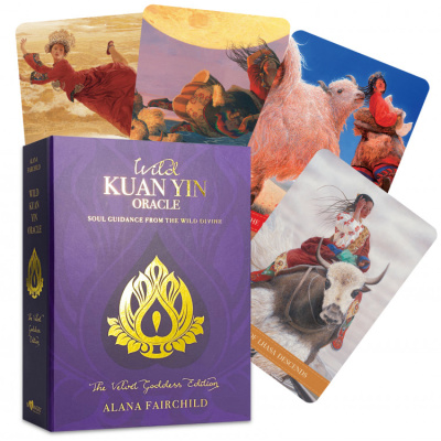 Карты Таро "Wild Kuan Yin Oracle Cards - Velvet Goddess Edition" Blue Angel / Оракул Дикого Куан Инь