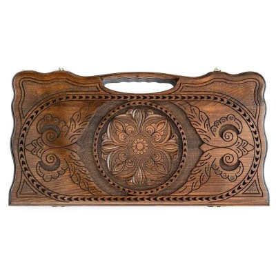 картинка Нарды резные "Армянский узор 5" с ручкой 60, Haleyan от магазина Gamesdealer.ru