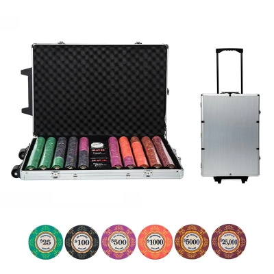 картинка Набор для покера Luxury Ceramic на 1000 фишек от магазина Gamesdealer.ru