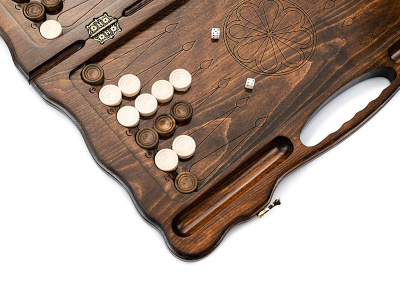 картинка Нарды резные "Лев 3" с ручкой 60, Haleyan от магазина Gamesdealer.ru