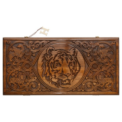 Нарды резные "Тигр" Люкс, Haleyan