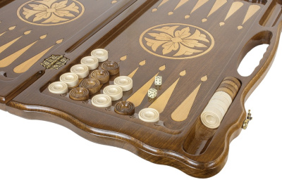 картинка Нарды резные "Битва львов" с ручкой 60, Haleyan от магазина Gamesdealer.ru