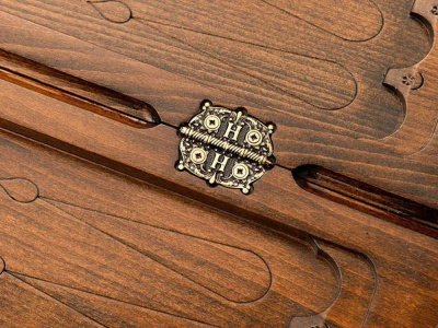 картинка Нарды резные "Герб РФ 2" с ручкой 60, Haleyan от магазина Gamesdealer.ru