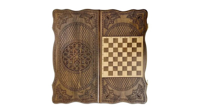 картинка Нарды резные "Тёмный Узор 3" 60, Mirzoyan от магазина Gamesdealer.ru