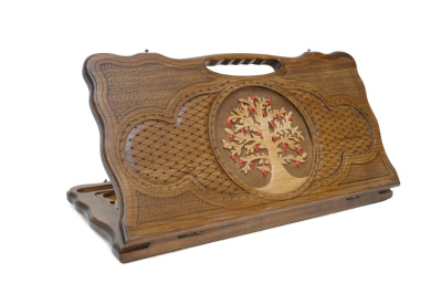 Нарды резные "Гранатовое дерево" с ручкой 60, Haleyan