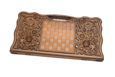 картинка Нарды резные "Армянский узор 6" с ручкой 60, Haleyan от магазина Gamesdealer.ru