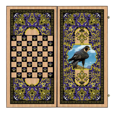 картинка Шахматы + нарды + шашки "Сирия Сокол" средние от магазина Gamesdealer.ru