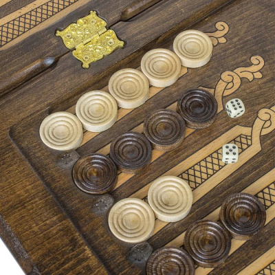 картинка Нарды резные "Лев-3" 60, Ustyan от магазина Gamesdealer.ru