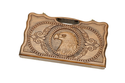 картинка Нарды резные "Орел" с ручкой 40, Haleyan от магазина Gamesdealer.ru