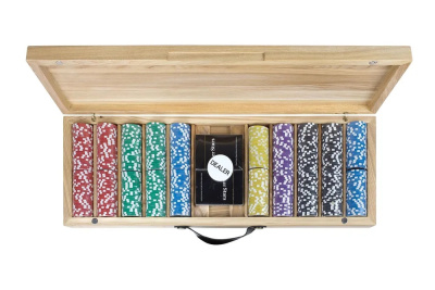 картинка Набор для покера Ultimate на 500 фишек в кейсе из ясеня v2, Partida от магазина Gamesdealer.ru