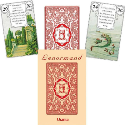 картинка Карты Таро "Mille Lenormand Red Owl" AGM Urania / Ленорман (Красная Сова) от магазина Gamesdealer.ru