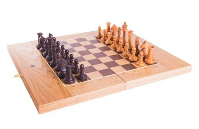 картинка Шахматы + Шашки + Нарды 45мм, дуб от магазина Gamesdealer.ru