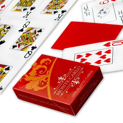 картинка Карты для покера "Monte Carlo" 100% пластик от магазина Gamesdealer.ru